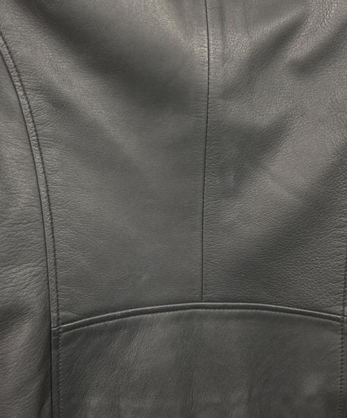STUDIOUS（ステュディオス）STUDIOUS (ステュディオス) ラムレザーライダースジャケット ブラック サイズ:1の古着・服飾アイテム