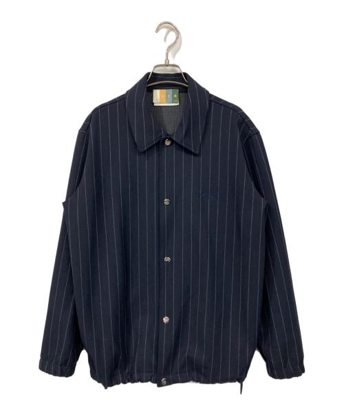 KITH（キス）KITH (キス) ストライプコーチジャケット ネイビー サイズ:Sの古着・服飾アイテム