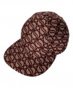 STELLA McCARTNEYステラマッカートニー）の古着「S-Waveキャップ」｜バーガンディー