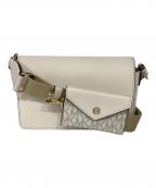 MICHAEL KORSマイケル・コース）の古着「カードケース付ショルダーバッグ」｜ベージュ