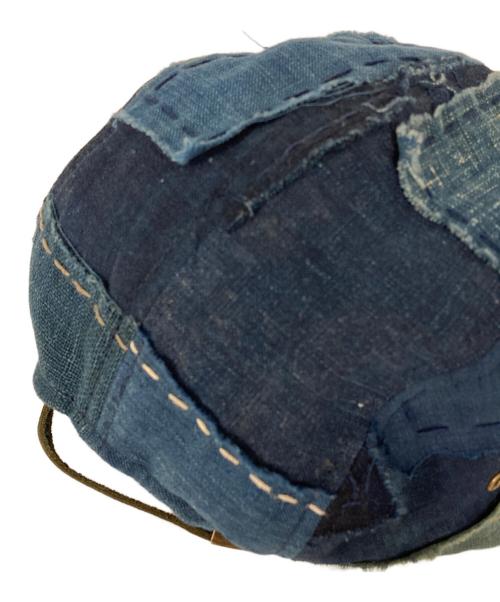 KUON（クオン）KUON (クオン) BORO 6PANEL CAP インディゴ サイズ:Fの古着・服飾アイテム
