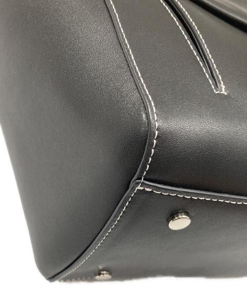 Adam et Rope（アダム エ ロペ）Adam et Rope (アダム エ ロペ) スプリットレザーフラップトートバッグ ブラックの古着・服飾アイテム