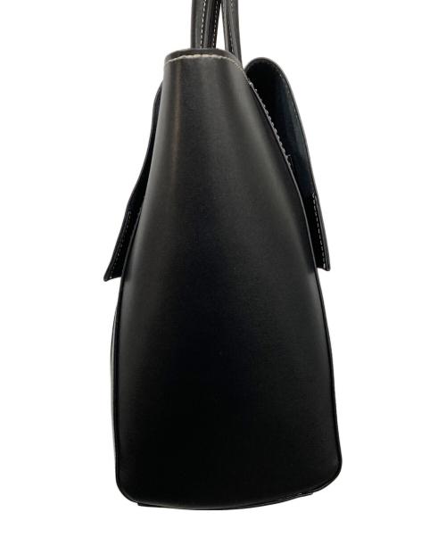 Adam et Rope（アダム エ ロペ）Adam et Rope (アダム エ ロペ) スプリットレザーフラップトートバッグ ブラックの古着・服飾アイテム