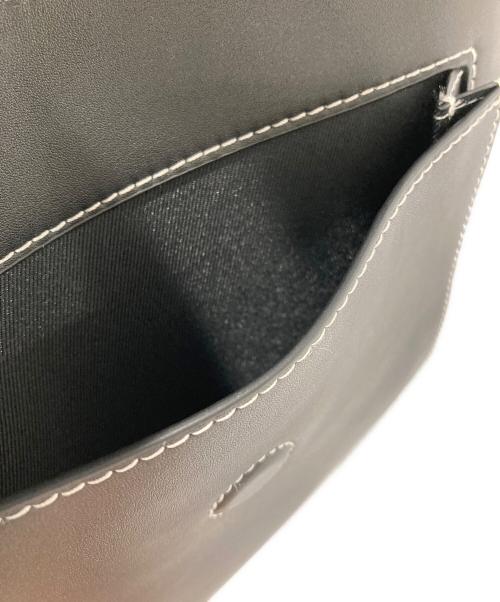 Adam et Rope（アダム エ ロペ）Adam et Rope (アダム エ ロペ) スプリットレザーフラップトートバッグ ブラックの古着・服飾アイテム