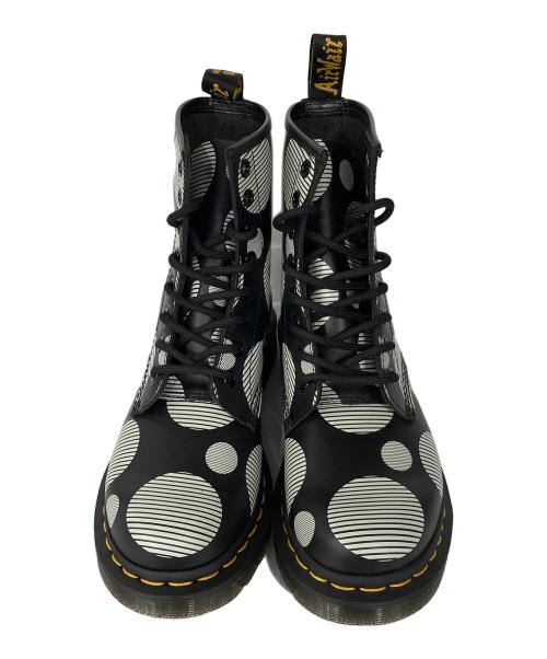 Dr.Martens（ドクターマーチン）Dr.Martens (ドクターマーチン) ポルカドット8ホールブーツ ブラック サイズ:UK4の古着・服飾アイテム