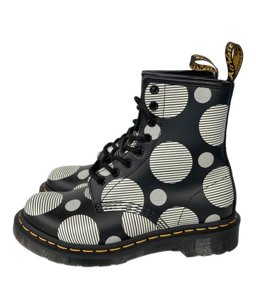 Dr.Martens（ドクターマーチン）Dr.Martens (ドクターマーチン) ポルカドット8ホールブーツ ブラック サイズ:UK4の古着・服飾アイテム