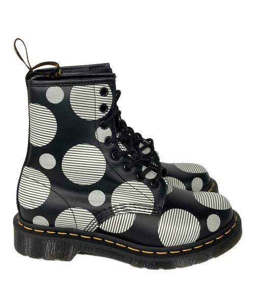 Dr.Martens（ドクターマーチン）Dr.Martens (ドクターマーチン) ポルカドット8ホールブーツ ブラック サイズ:UK4の古着・服飾アイテム