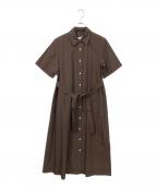 UNTITLEDアンタイトル）の古着「ロングシャツワンピース」｜ブラウン