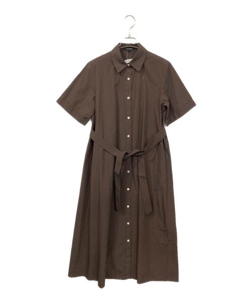 UNTITLED（アンタイトル）UNTITLED (アンタイトル) ロングシャツワンピース ブラウン サイズ:1 未使用品の古着・服飾アイテム
