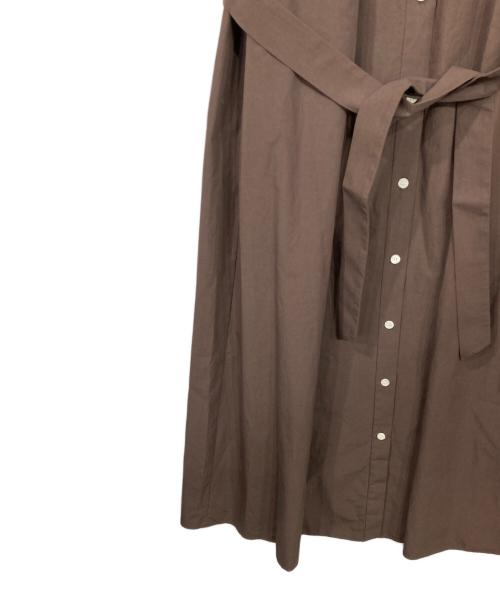 UNTITLED（アンタイトル）UNTITLED (アンタイトル) ロングシャツワンピース ブラウン サイズ:1 未使用品の古着・服飾アイテム