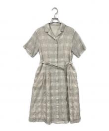 MACKINTOSH PHILOSOPHY（マッキントッシュ フィロソフィー）の古着「オープンカラーシアーシャツワンピース」｜ホワイト