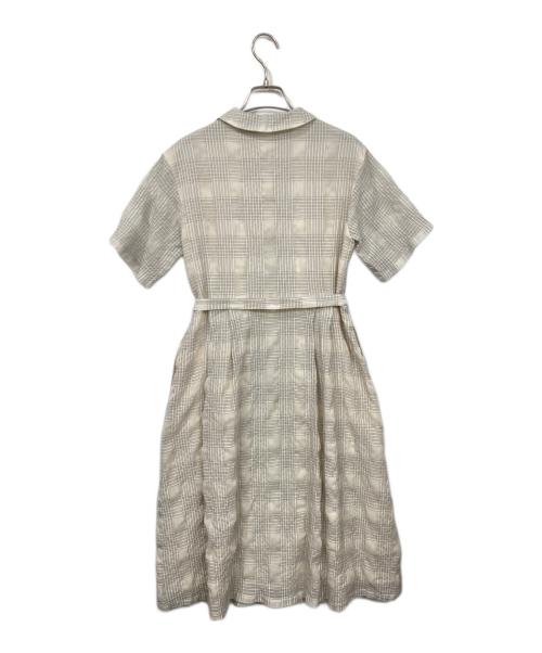 MACKINTOSH PHILOSOPHY（マッキントッシュ フィロソフィー）MACKINTOSH PHILOSOPHY (マッキントッシュ フィロソフィー) オープンカラーシアーシャツワンピース ホワイト サイズ:36の古着・服飾アイテム