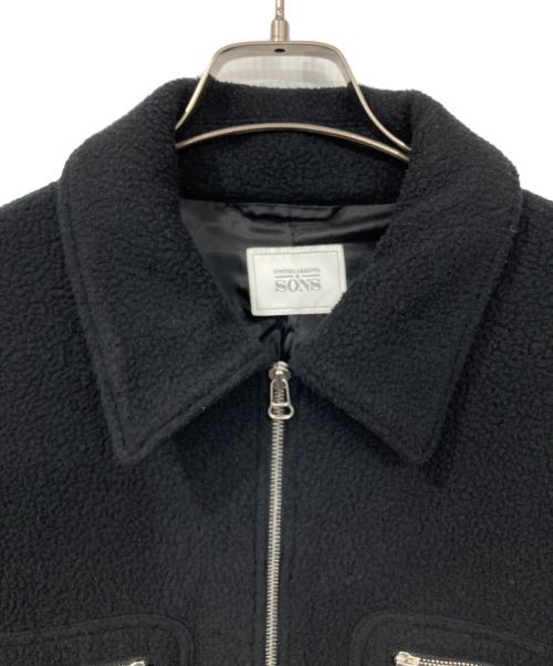 UNITED ARROWS & SONS（ユナイテッドアローズ アンド サンズ）UNITED ARROWS & SONS (ユナイテッドアローズ アンド サンズ) フリースブルゾン ブラック サイズ:XLの古着・服飾アイテム