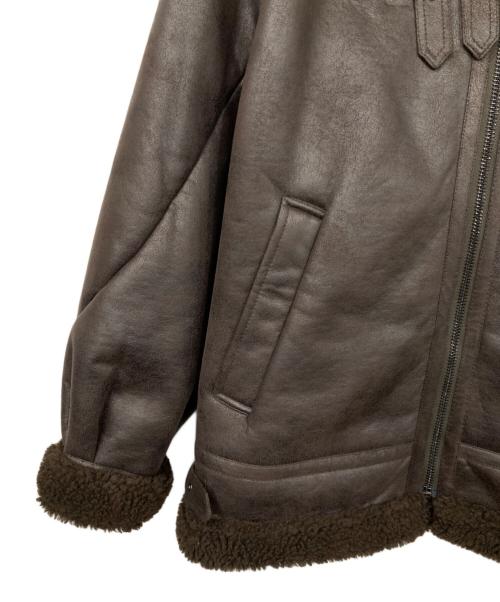 MONKEY TIME（モンキータイム）MONKEY TIME (モンキータイム) フェイクムートンB-3ジャケット ブラウン サイズ:1の古着・服飾アイテム