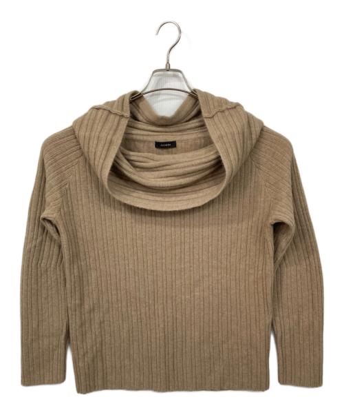 anuans（アニュアンス）anuans (アニュアンス) オフショルリブニットセットアップ ベージュ サイズ:Sの古着・服飾アイテム