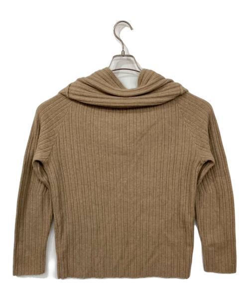 anuans（アニュアンス）anuans (アニュアンス) オフショルリブニットセットアップ ベージュ サイズ:Sの古着・服飾アイテム