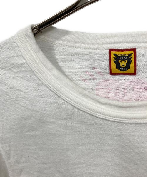 HUMAN MADE（ヒューマンメイド）HUMAN MADE (ヒューマンメイド) ハートロゴプリントTシャツ ホワイト サイズ:3XLの古着・服飾アイテム