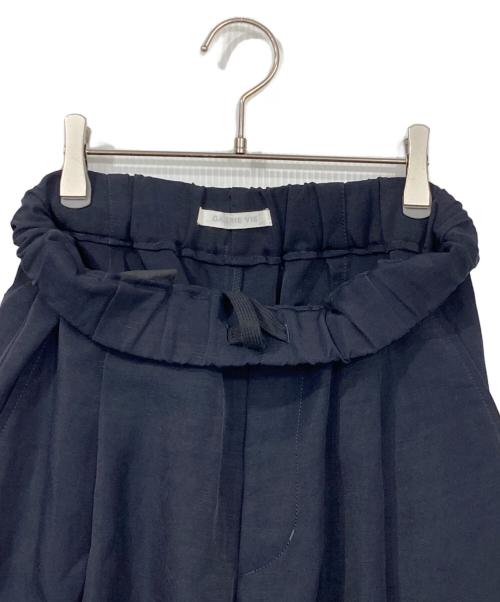 GALERIE VIE（ギャルリーヴィー）GALERIE VIE (ギャルリーヴィー) ナイリーギャバジン イージーサイドポケットパンツ ネイビー サイズ:32の古着・服飾アイテム