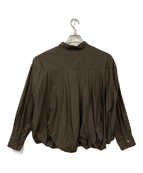mizuiro-ind（ミズイロインド）mizuiro-ind (ミズイロインド) ショート丈バルーンシャツ ブラウン サイズ:表記なしの古着・服飾アイテム
