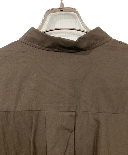 mizuiro-ind（ミズイロインド）mizuiro-ind (ミズイロインド) ショート丈バルーンシャツ ブラウン サイズ:表記なしの古着・服飾アイテム