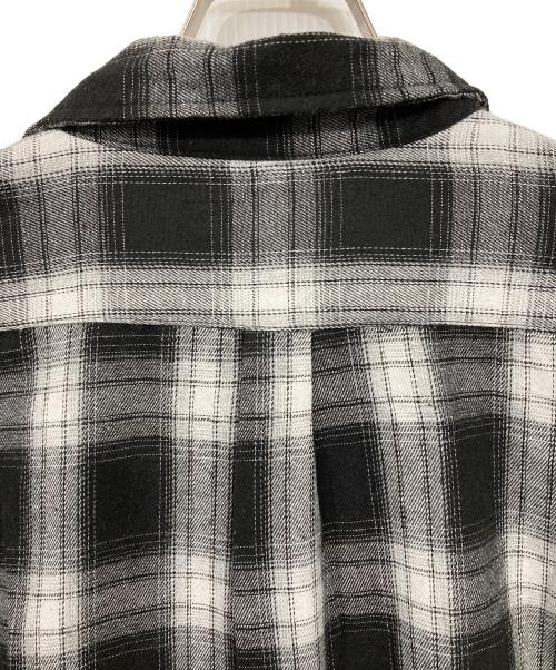 BACKERS（バッカーズ）Backers (バッカーズ) 半袖オンブレチェックシャツ ブラック サイズ:Lの古着・服飾アイテム