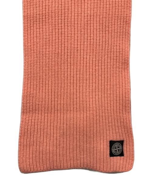 STONE ISLAND（ストーンアイランド）STONE ISLAND (ストーンアイランド) コンパスパッチマフラー ピンクの古着・服飾アイテム