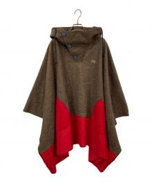 SOU・SOU×le coq sportif（ソウソウ×ルコックスポルティフ）の古着「ポンチョ」｜ブラウン×レッド