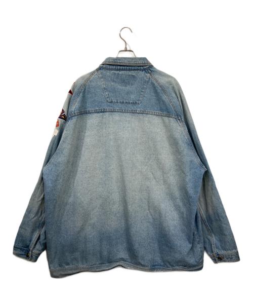 HEADGEAR（フェールラーベン）HEADGEAR (フェールラーベン) ワッペンカスタムデニムジャケット インディゴ サイズ:XXXXLの古着・服飾アイテム