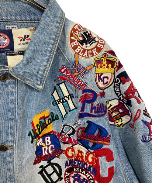 HEADGEAR（フェールラーベン）HEADGEAR (フェールラーベン) ワッペンカスタムデニムジャケット インディゴ サイズ:XXXXLの古着・服飾アイテム