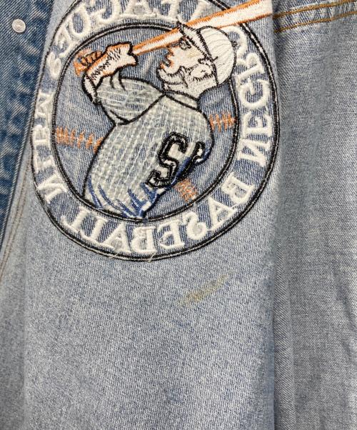 HEADGEAR（フェールラーベン）HEADGEAR (フェールラーベン) ワッペンカスタムデニムジャケット インディゴ サイズ:XXXXLの古着・服飾アイテム