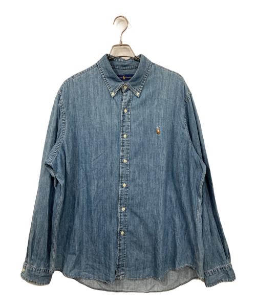 RALPH LAUREN（ラルフローレン）RALPH LAUREN (ラルフローレン) シャンブレーシャツ インディゴ サイズ:XXLの古着・服飾アイテム