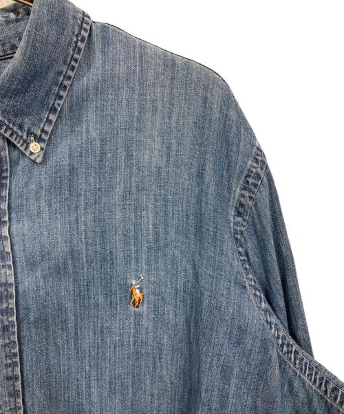 RALPH LAUREN（ラルフローレン）RALPH LAUREN (ラルフローレン) シャンブレーシャツ インディゴ サイズ:XXLの古着・服飾アイテム