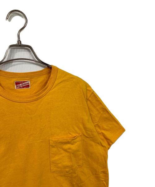 THE REAL McCOY'S（ザ・リアルマッコイズ）THE REAL McCOY'S (ザ・リアルマッコイズ) ポケットTシャツ イエロー サイズ:40の古着・服飾アイテム