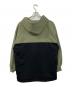 X-girl (エックスガール) BICOLOR ANORAK SWEAT DRESS カーキ×ブラック サイズ:S：4000円