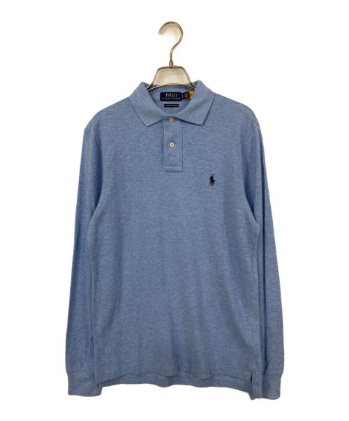 POLO RALPH LAUREN（ポロ・ラルフローレン）POLO RALPH LAUREN (ポロ・ラルフローレン) 長袖ポロシャツ ブルー サイズ:Sの古着・服飾アイテム