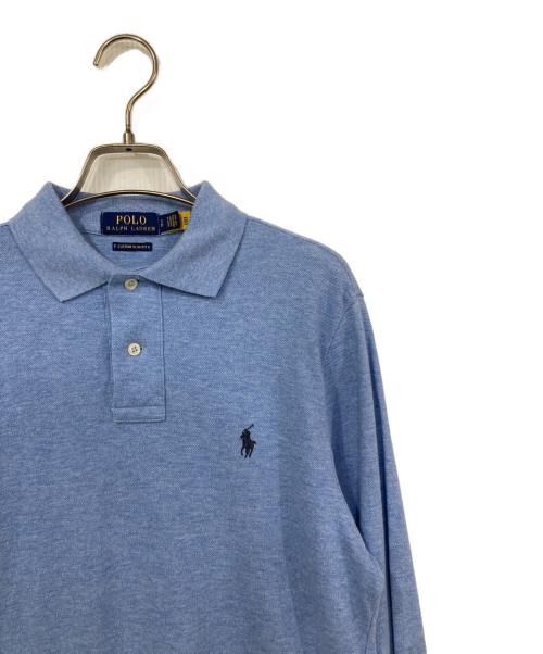 POLO RALPH LAUREN（ポロ・ラルフローレン）POLO RALPH LAUREN (ポロ・ラルフローレン) 長袖ポロシャツ ブルー サイズ:Sの古着・服飾アイテム