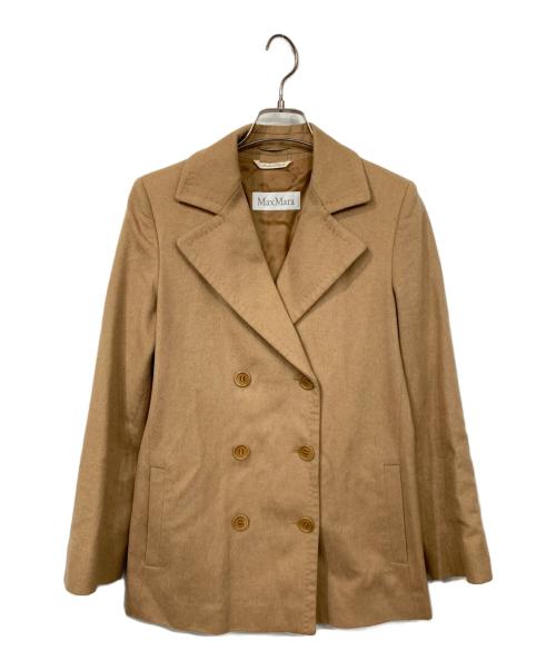 MaxMara（マックスマーラ）MaxMara (マックスマーラ) キャメルウールジャケット ベージュ サイズ:38の古着・服飾アイテム
