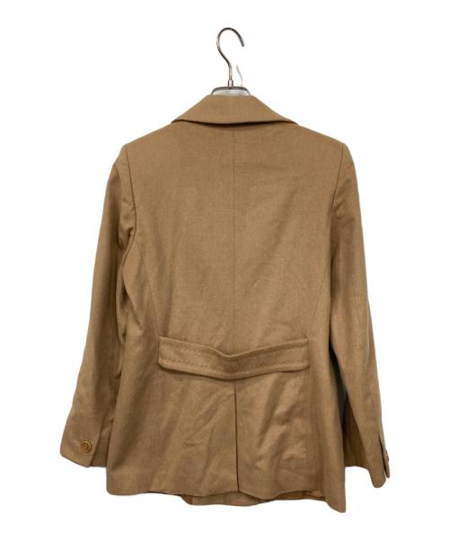 MaxMara（マックスマーラ）MaxMara (マックスマーラ) キャメルウールジャケット ベージュ サイズ:38の古着・服飾アイテム