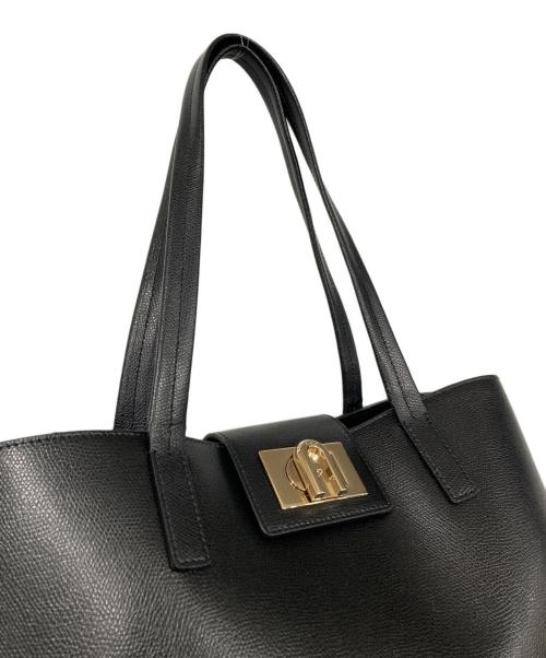 FURLA（フルラ）FURLA (フルラ) ターンロックトートバッグ ブラックの古着・服飾アイテム