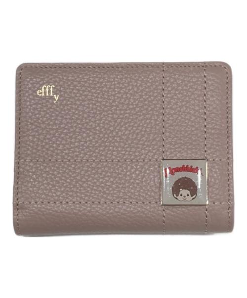 Efffy（エフィ）Efffy (エフィ) MONCHHICHI (モンチッチ) ミディアムウォレット ピンクの古着・服飾アイテム