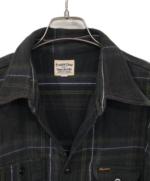 Pherrow's（フェローズ）Pherrow's (フェローズ) コットンネルシャツ ネイビー サイズ:40の古着・服飾アイテム