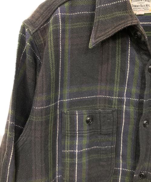 Pherrow's（フェローズ）Pherrow's (フェローズ) コットンネルシャツ ネイビー サイズ:40の古着・服飾アイテム