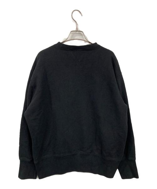 LOOPWHEELER（ループウィラー）LOOPWHEELER (ループウィラー) BEAMS (ビームス) 別注両Vガゼットスウェット ブラック サイズ:Lの古着・服飾アイテム