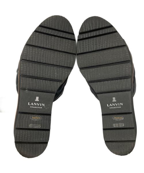 LANVIN COLLECTION（ランバンコレクション）LANVIN COLLECTION (ランバンコレクション) キルティングサンダル ブラック サイズ:Mの古着・服飾アイテム