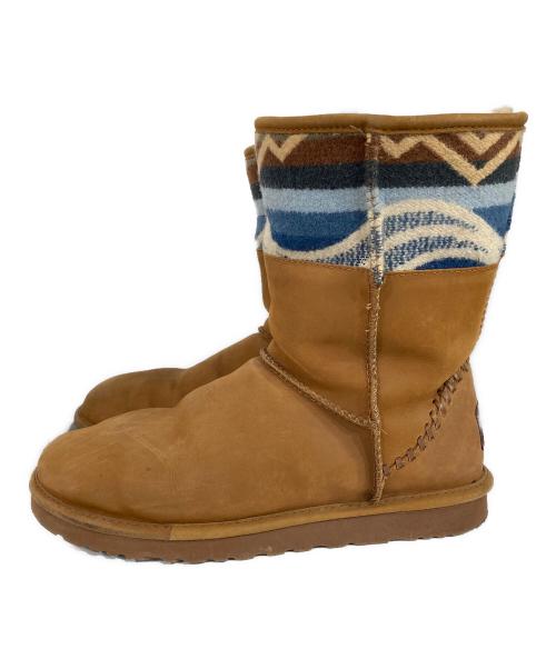 UGG（アグ）UGG (アグ) PENDLETON (ペンドルトン) ムートンブーツ ブラウン サイズ:27cmの古着・服飾アイテム
