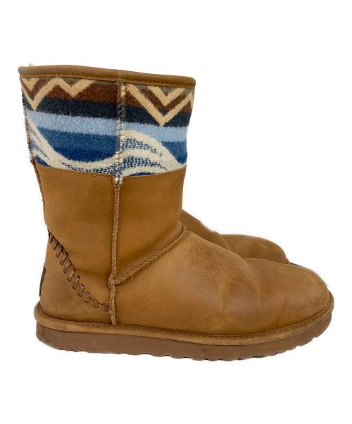 UGG（アグ）UGG (アグ) PENDLETON (ペンドルトン) ムートンブーツ ブラウン サイズ:27cmの古着・服飾アイテム