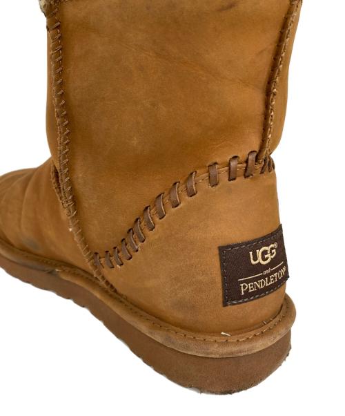 UGG（アグ）UGG (アグ) PENDLETON (ペンドルトン) ムートンブーツ ブラウン サイズ:27cmの古着・服飾アイテム
