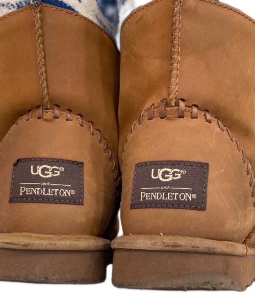 UGG（アグ）UGG (アグ) PENDLETON (ペンドルトン) ムートンブーツ ブラウン サイズ:27cmの古着・服飾アイテム