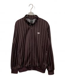 adidas（アディダス）の古着「ストライプトラックジャケット」｜ブラウン