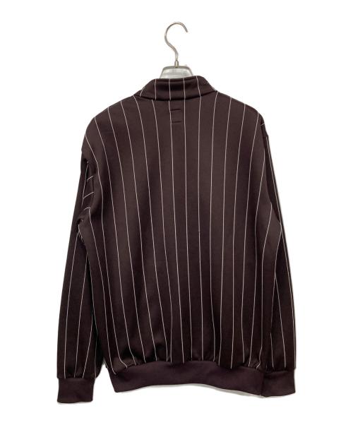 adidas（アディダス）adidas (アディダス) ストライプトラックジャケット ブラウン サイズ:Mの古着・服飾アイテム